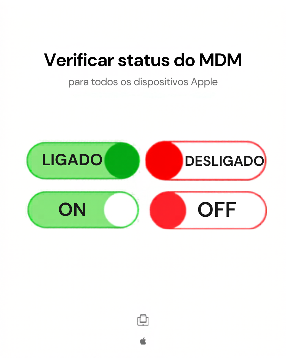 Verificar status do MDM para todos os dispositivos Apple: [LIGADO/DESLIGADO]