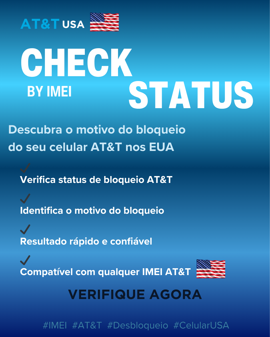 EUA - NOVO - Verificação de status da AT&T [IMEI]