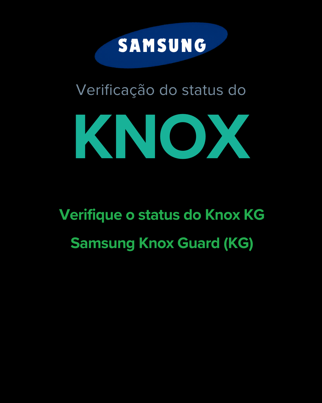 Verificação de status do Samsung Knox => IMEI/SN